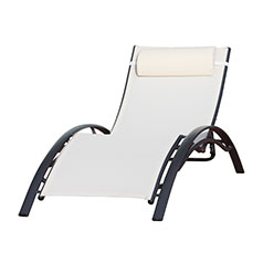 chaise longue design ecru